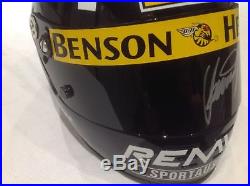 Damon Hill Signed Chrash Helmet with COA, Formula 1, Williams Renault, F1