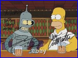 Dan Castellaneta & JOHN DiMaggio Signed 10x8 Photo With COA & LOA, The Simpsons