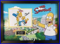Dan Castellaneta Signed'the Simpsons' Display Voice Of Homer Simpson With Coa
