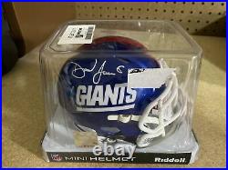 Daniel Jones Autographed Mini Helmet with JSA COA New York Giants