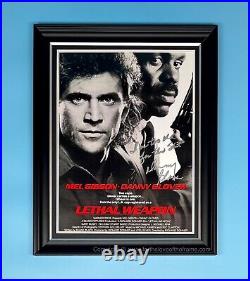 Danny Glover Signed Lethal Weapon Movie Poster With Quote Framed Autograph & COA
