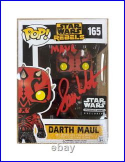 Darth Maul Funko #165 Signed by Sam Witwer in red 100% Authentic With COA