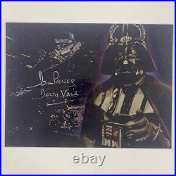 Darth Vader Metal plate photo signed by David Prowse with COA