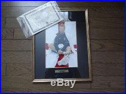 David Beckham 100% Reliable Autographed Signed Photo 2002 with COA Framed