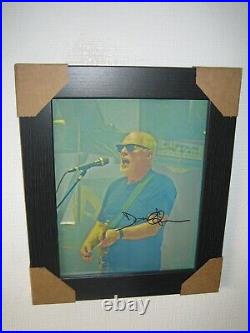 David Gilmour. Hand Signed Photograph (8x10) Framed With CoA