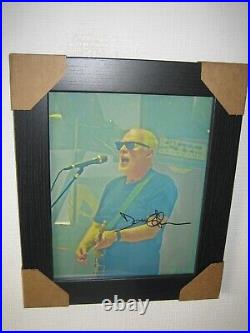 David Gilmour. Hand Signed Photograph (8x10) Framed With CoA