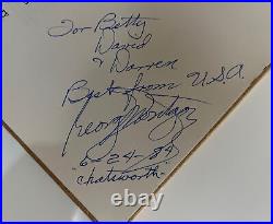 David Shepherd Signed Book Along With George Montgomery Autograph 1984 No COA