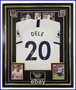 Dele Alli Signed Shirt Autographed Jersey Display with COA