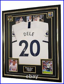 Dele Alli Signed Shirt Autographed Jersey Display with COA