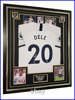 Dele Alli Signed Shirt Autographed Jersey Display with COA