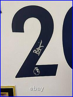 Dele Alli Signed Shirt Autographed Jersey Display with COA