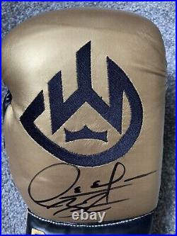 Deontay Wilder'Bronze Bomber' Hand Signed Boxing Glove With COA AFTAL Approved