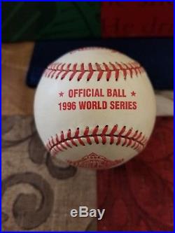 Derek Jeter Autographed Signed 1996 World Series Baseball With COA