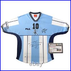 Diego Maradona SIGNED & AUTOGRAPHED Tribute shirt / jersey with COA Argentina