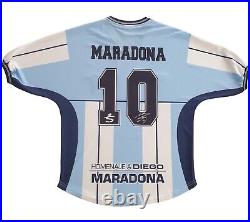 Diego Maradona SIGNED & AUTOGRAPHED Tribute shirt / jersey with COA Argentina