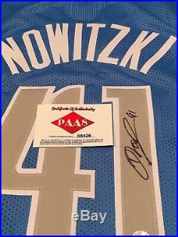 Dirk Nowitzki Autographed Signed Jersey with COA Dallas Mavericks