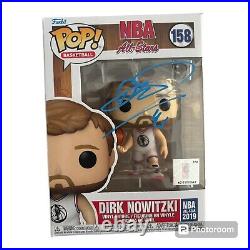 Dirk Nowitzki Signed NBA All Stars Funko Pop With Coa And Proof