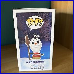 Disney Olaf Josh Gad Signed Funko Pop Olaf as Moana Frozen with COA Exclusive