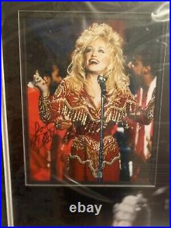 Dolly Parton Signed 10x8 Photo Display With Coa