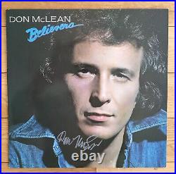 Don Mclean Signed Believers 12 Vinyl Comes with a COA