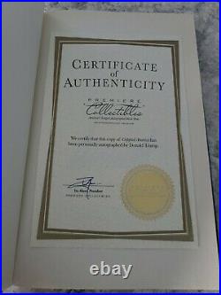 Donald J Trump Crippled America SIGNED & NUMBERED BOOK WITH COA