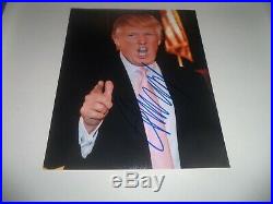 Donald Trump Autographed Signed 8 X 10 With Coa