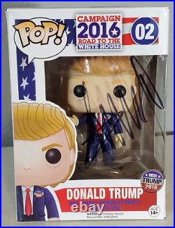 Donald Trump SIGNED Funko Pop 2016 Campaign with COA Autographed