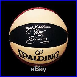 Dr J Julius Erving Hand Signed Autographed Aba Basketball With Beckett Coa Rare