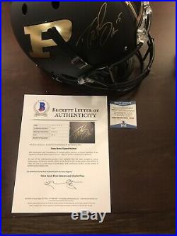Drew Brees autographed full Size Purdue Helmet With COA