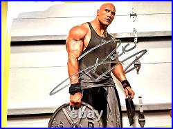 Dwayne Johnson The ROCK Signed 7x5 inch Authentic Original Autograph with COA