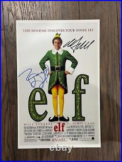 ELF MOVIE POSTER 11x17 SIGNED & AUTHENTICATED with COA