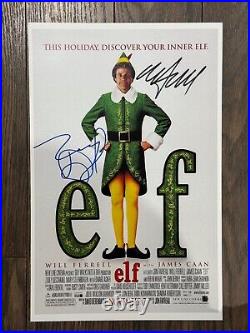 ELF MOVIE POSTER 11x17 SIGNED & AUTHENTICATED with COA