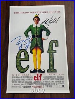 ELF MOVIE POSTER 11x17 SIGNED & AUTHENTICATED with COA