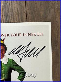 ELF MOVIE POSTER 11x17 SIGNED & AUTHENTICATED with COA