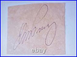 EXTREMELY EXTREMELY RARE Elvis Hand-Signed Autograph WITH COA