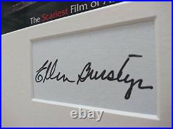 Ellen Burstyn The Exorcist Hand Signed with COA Autograph Framed Movie Print New