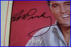 Elvis Presley Original Signed Autograph With Coa Mint 5 X 7 From Estate Sale
