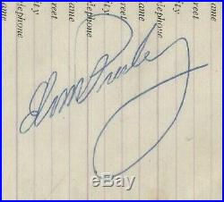 Elvis Presley Signed Cut Late 1950s Autograph with JSA Full Letter LOA/COA
