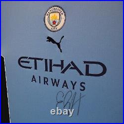 Erling Haaland Manchester City Signed Shirt 2022-23 Home Blue Autograph with COA