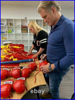 Everlast Boxing Glove Signed By Dolph Lundgren & Brigitte Neilsen With COA