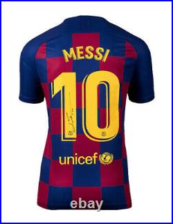 FC Barcelona Shirt Signed By Lionel Messi 100% Authentic With COA