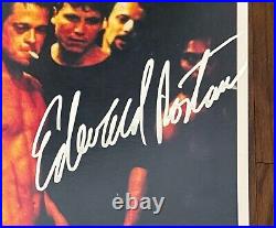 FIGHT CLUB Signed Movie Poster 11x17 with COA Authentic Memorabilia