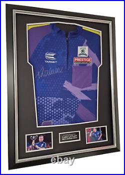 FRAMED Luke Littler Signed SHIRT Autographed Jersey THE NUKE with COA