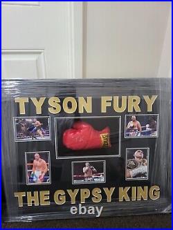 FRAMED Tyson Fury Signed Glove Autographed Display with COA