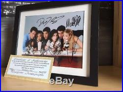 FREINDS Cast Hand Signed Photo 10x8 FRAMED With Certificate Of Authenticity COA