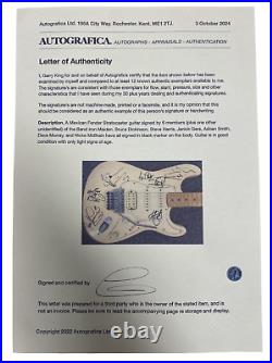 Fender Stratocaster Guitar SIgned By Iron Maiden Good Condition With COA