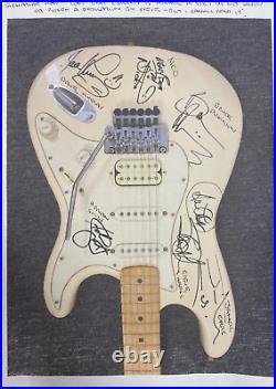 Fender Stratocaster Guitar SIgned By Iron Maiden Good Condition With COA