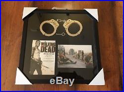 Framed Walking Dead Michael Rooker Autographed Handcuffs Merle Dixon with COA