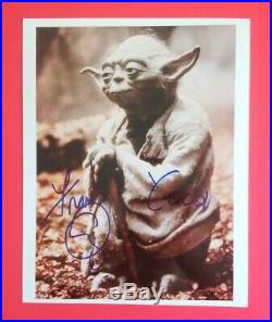 Frank Oz Signed Star Wars Yoda 8x10 Color Photo Certified With Jsa Coa Loa