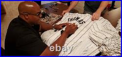 Frank Thomas Autographed Gray Custom Chicago Stat Jersey with BECKETT COA